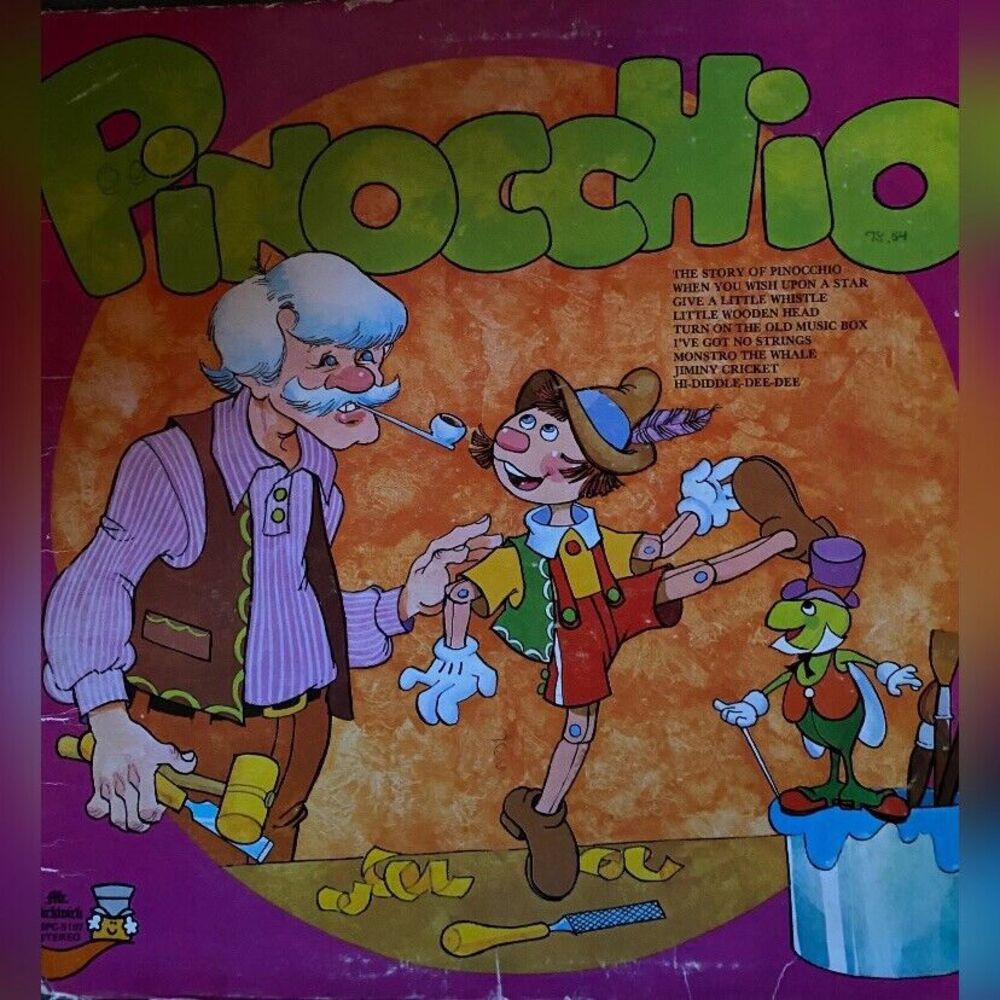 Pinocchio Vinyl Album 33 RPM Children’s Music